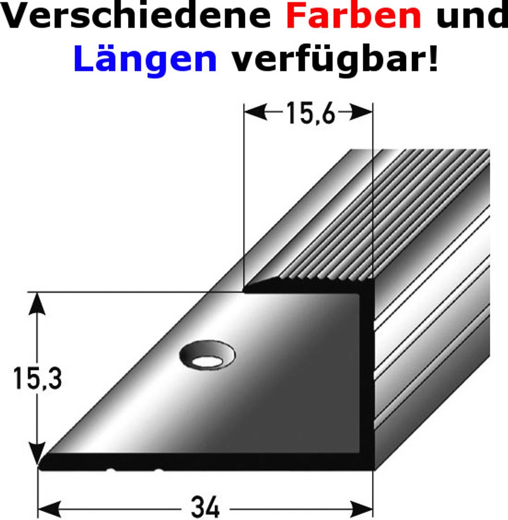 Einschubprofil "Callander" für Parkett, 15,3 mm Einfasshöhe, Aluminium eloxiert, gebohrt-goldfarbig-2700