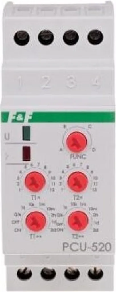 Relais temporisé à 2 fonctions PCU-520UNI 12-264V AC/DC F&F Original