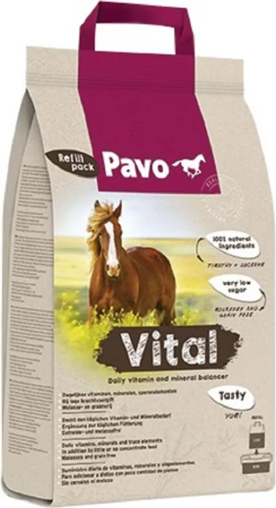 Pavo Vital Recharge 8 kg - Minéraux Hautement Assimilables sans Mélasse