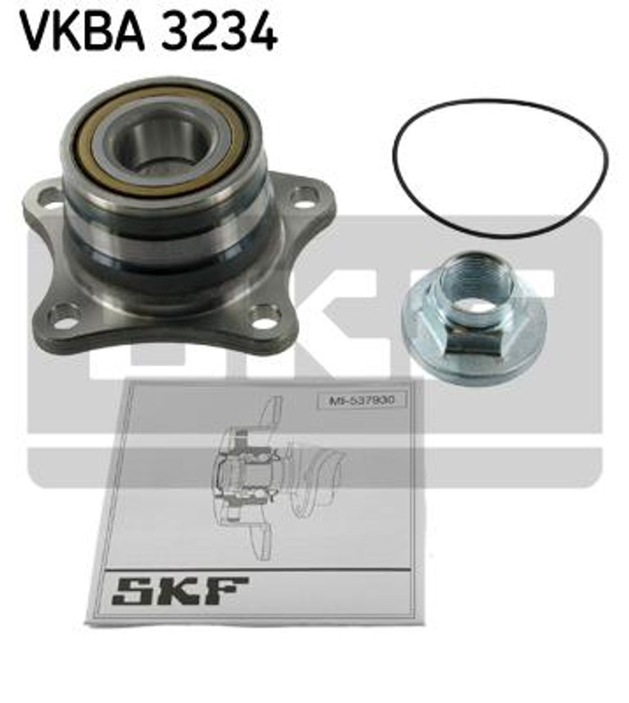 SKF Radlagersatz Hinten für TOYOTA CELICA (ST20, AT20) VKBA 3234