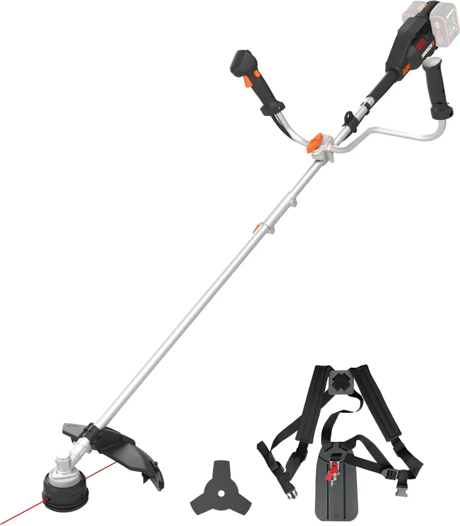 Débroussailleuse WORX WG084E.9 40V avec moteur Brushless et coupe 38 cm