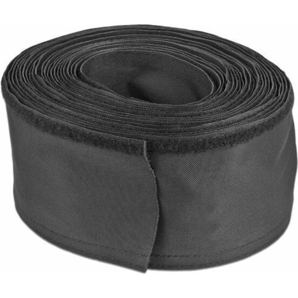 DELOCK Gewebeschlauch Klettverschl. hitzebest.10mx30mm Black