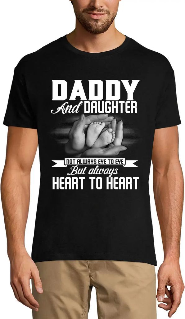 Herren Grafik T-Shirt Immer von Herz zu Herz - Baby-Liebe – Always Heart To Heart - Baby Love – Öko-Verantwortlich Vintage Jahrgang Kurzarm Lu...