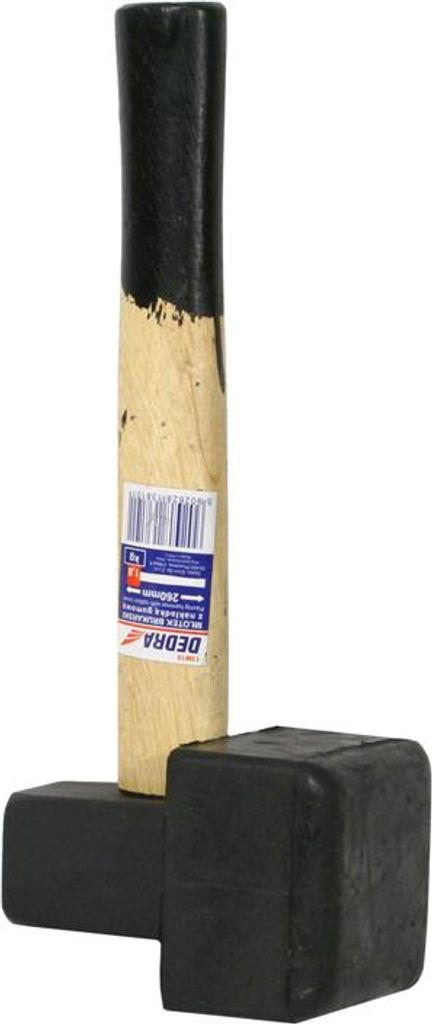 Pflasterhammer mit Gummiüberzug 1 kg - DED13M10