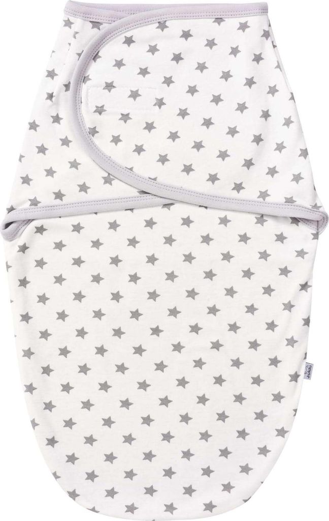 Neugeborene Trikot Wickeltuch - Grey Stars Produktbild 