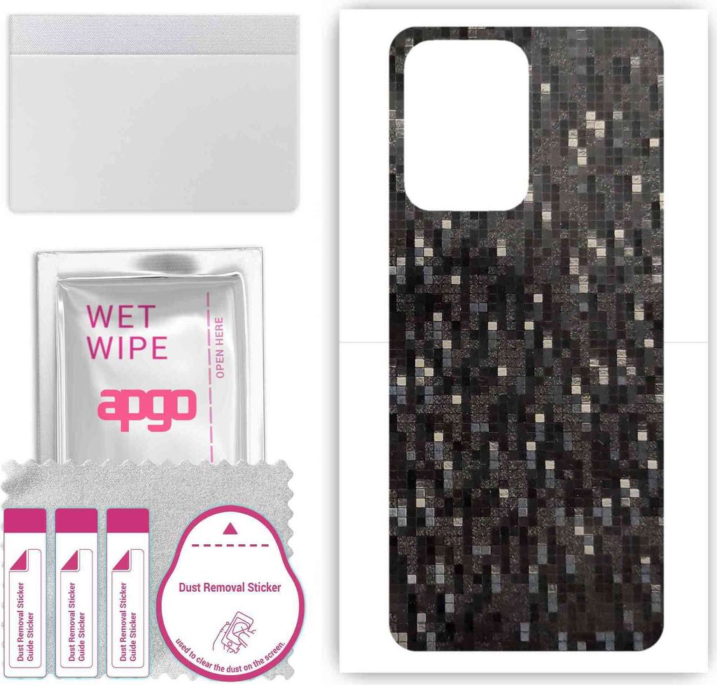 apgo Rückseite Schutzfolie, Skin, kompatibel mit Honor 80 SE, Hinten Displayschutzfolie aus Vinylfolie, kratzfest, einfache Montage - Carbon Black...
