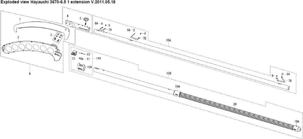 Fixierungsschraube für die Sprungmechanik Hayauchi
