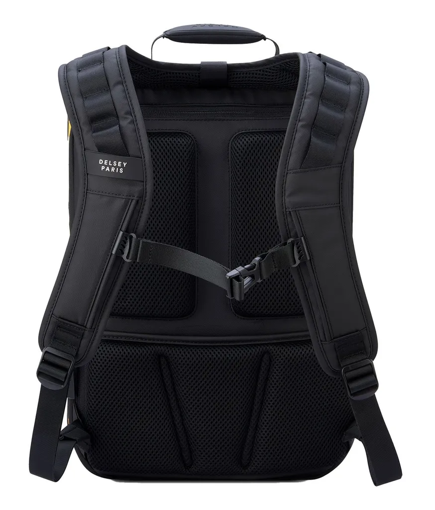 Sac à dos 22L DELSEY Rempart Orange avec compartiment PC et extension