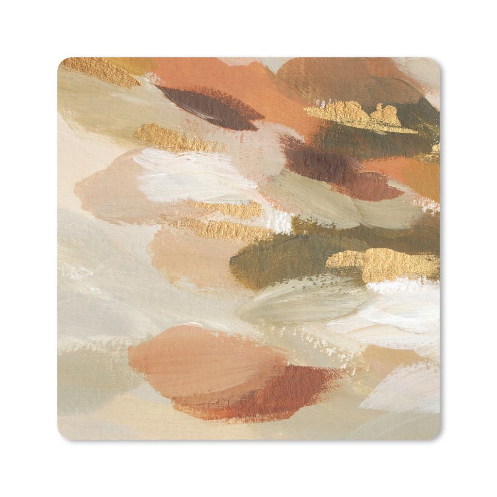 MuchoWow Mauspad Mousepad Farbe - Grün - Rot 30x30 cm - Mousepads - Maus Mat - Pad - Mausunterlage - Gaming