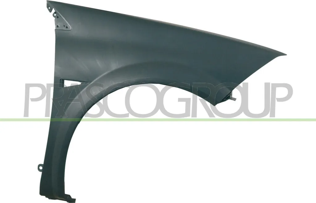 Aile droite PRASCO RN4203013 pour Megane II - Acier traité anticorrosion