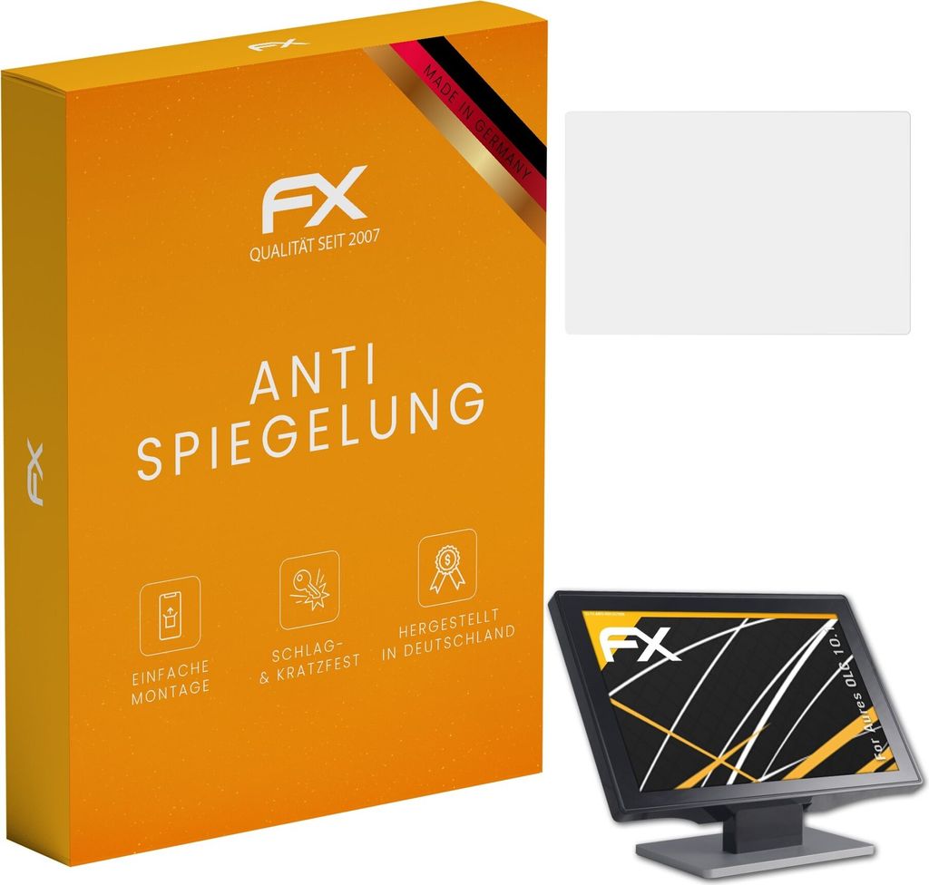 atFoliX FX-Antireflex 2x Schutzfolie kompatibel mit Aures OLC 10.1 Displayfolie