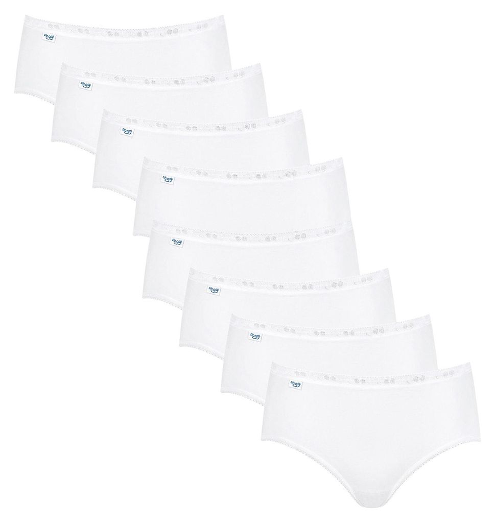 sloggi Damen Midislip 8-Pack Basic+ - WHITE - Größe 42 Produktbild 