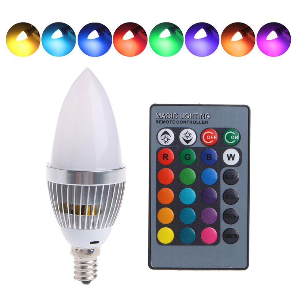 Osram LED STAR E14 RGBW 4,5 Watt Leuchtmittel Birne Lampe dimmbar Fernbedienung 