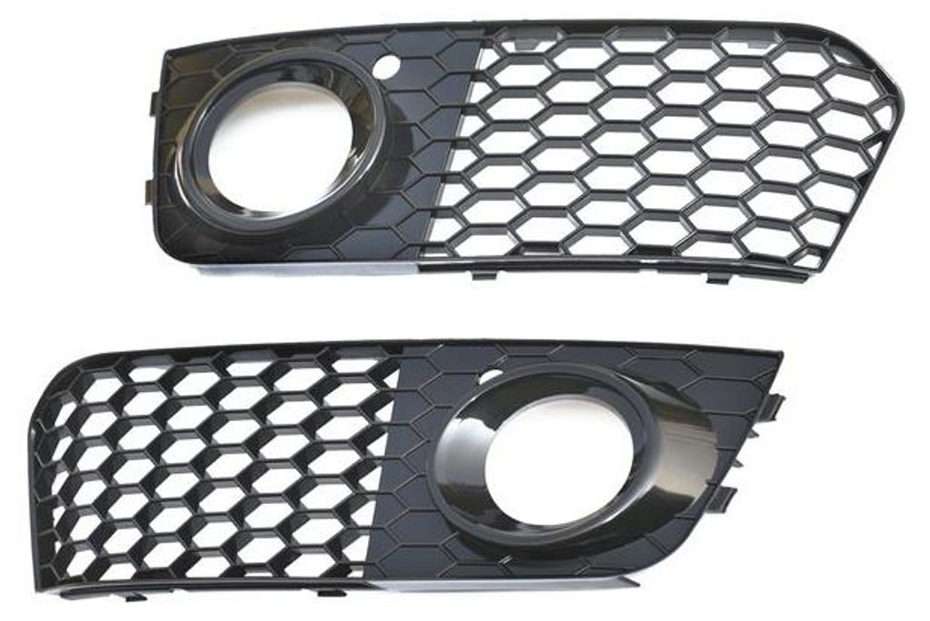 Stoßstange Gitter Abdeckung Nebelscheinwerfer Waben für Audi A4 B8 8K + Avant – Produktansicht