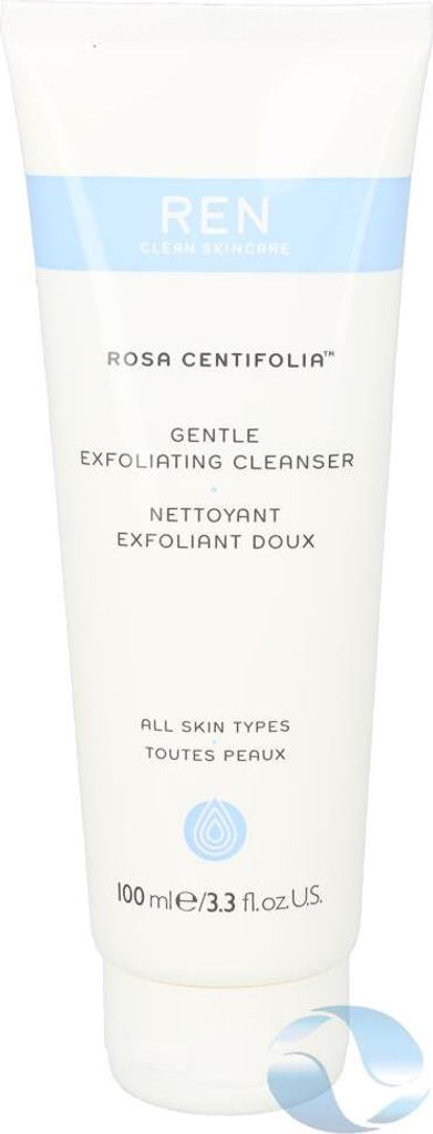 REN Clean Skincare Rosa Centifolia Gentle Exfoliating Cleanser Non-Stripping Face Wash for Balanced Skin