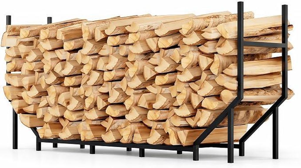 Półka na drewno kominkowe do użytku zewnętrznego, 1,8 m, Zdjęcie produktu 