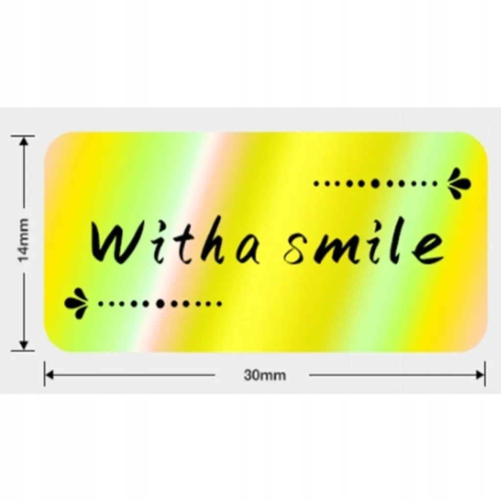 Etichette NIIMBOT B18 Gold Hologram PET - Alta Resistenza 14x30mm
