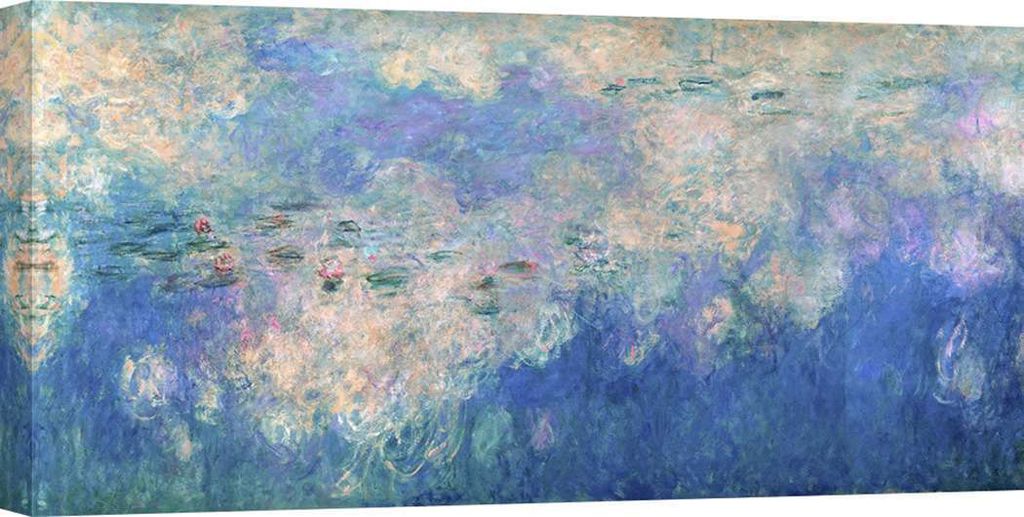 Leinwandbilder - Claude Monet, Seerosen: Wolken - 100x50 cm