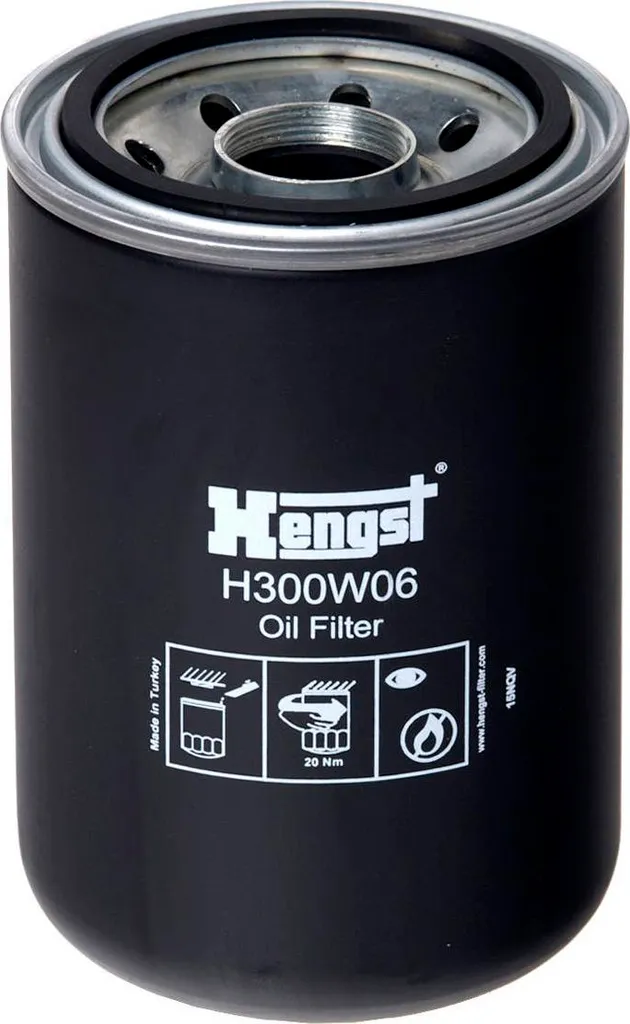 Filtre à huile HENGST H300W06 pour moteur essence et diesel de précision