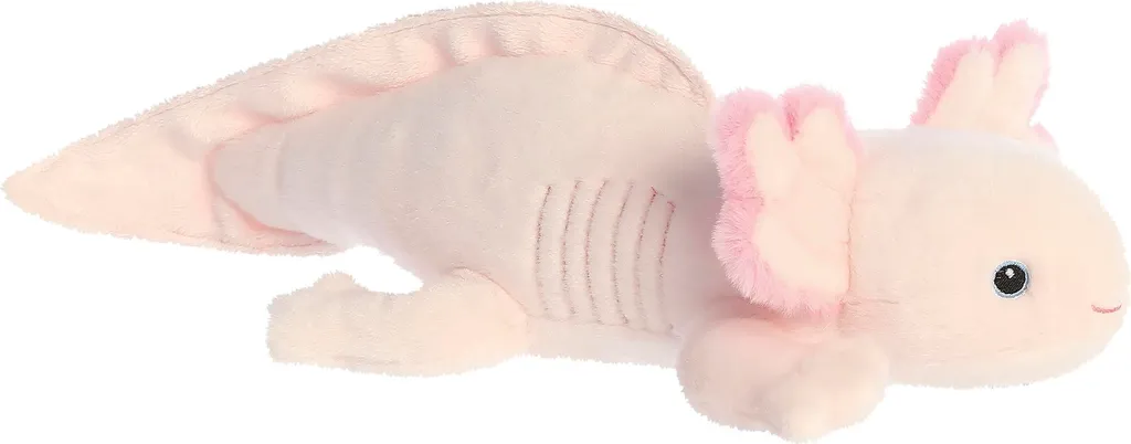 Axolotl en Peluche Douce Eco Nation Aurora - 28 cm sans Yeux en Plastique