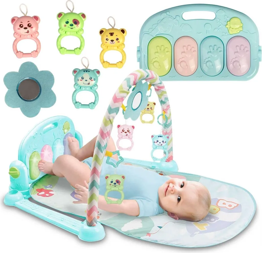 Stimulez l'éveil de bébé avec le tapis piano Ricokids 7314 interactif