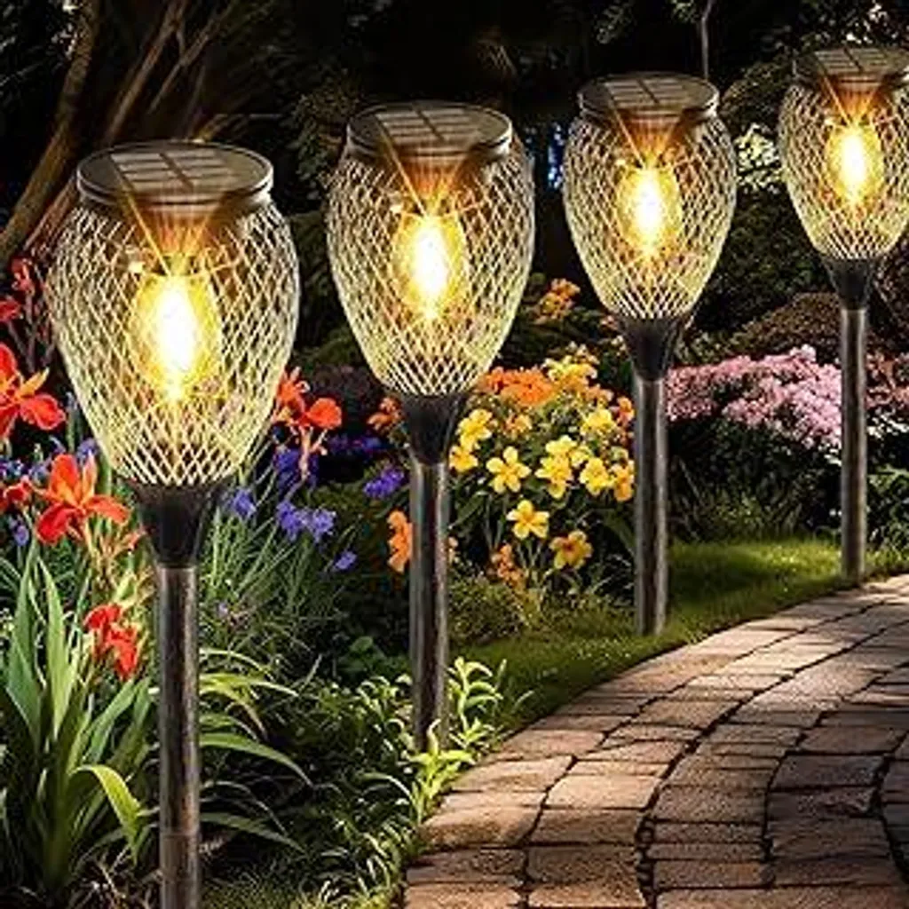 12 Luci Solari Da Esterno LED – Aggiornate – Impermeabili IP65 – Super Luminose Per Giardino E Vialetto - 5