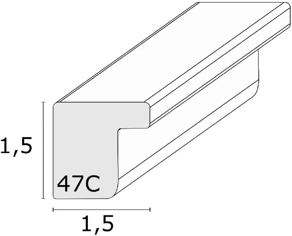 Deknudt S47CJ3 Cornice per foto in legno massello quercia scura 30x30 cm - 6