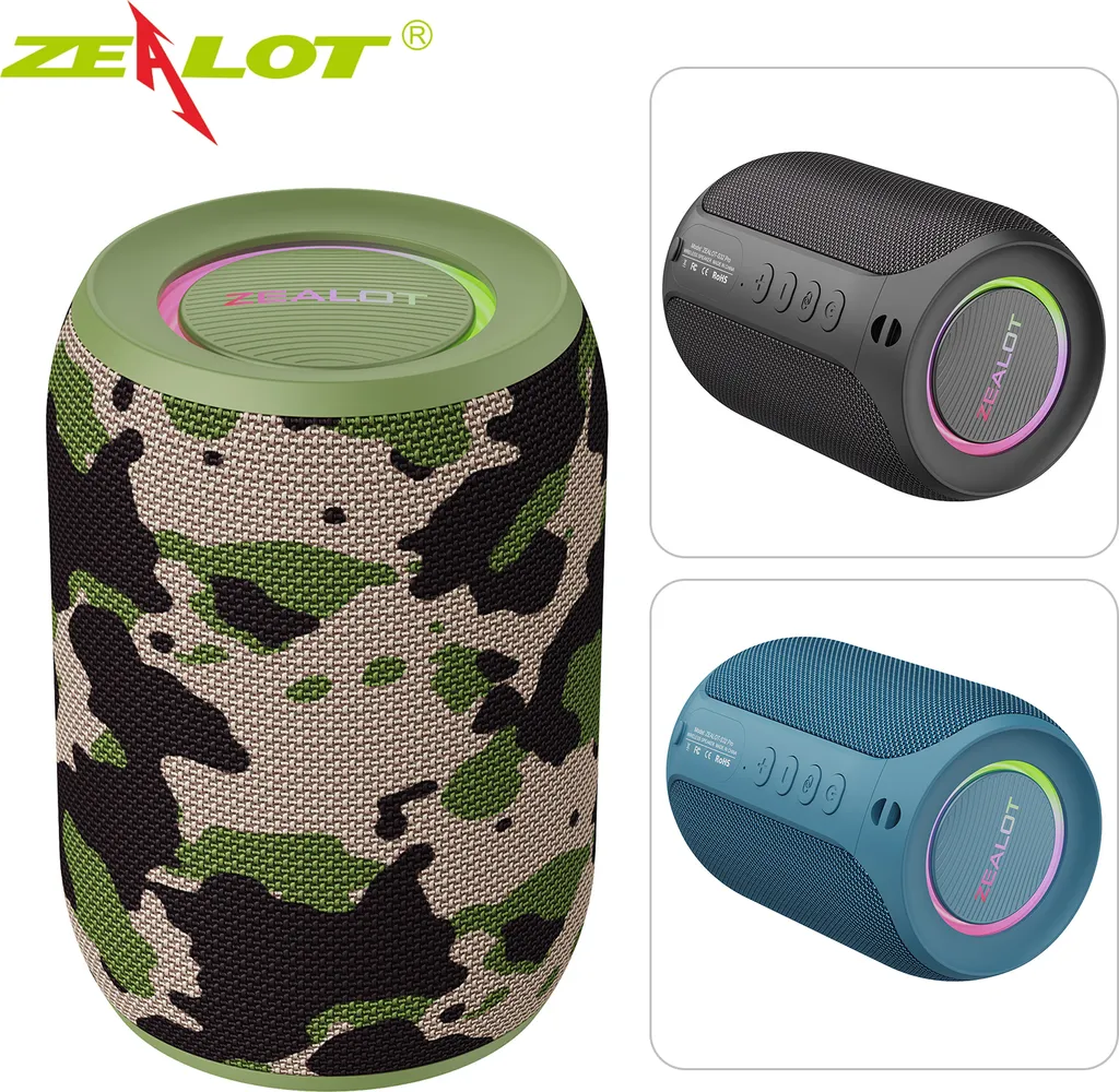 Altoparlante ZEALOT S32Pro Mimetico: Bluetooth 5.2, 15W e IPX5