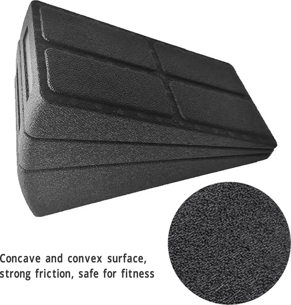 Slant Board Black EPP Inclinaison Réglable pour Stretching du Mollet