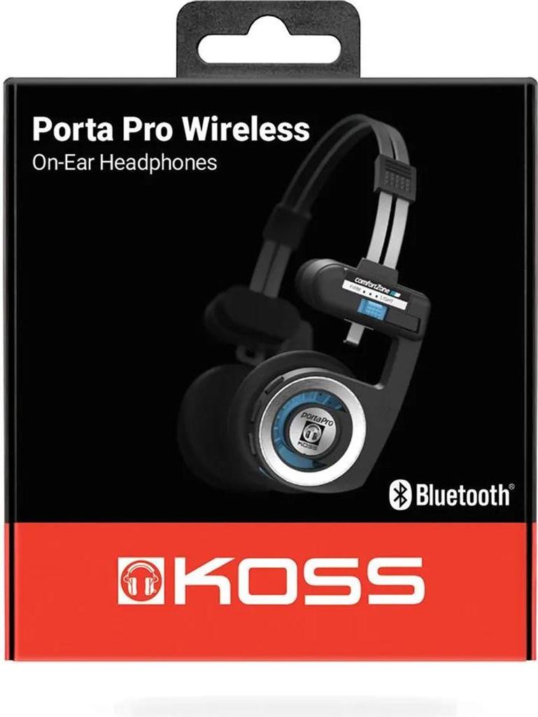 Koss Portapro Kabellose Kopfhörer Schwarz Schwarz One Size