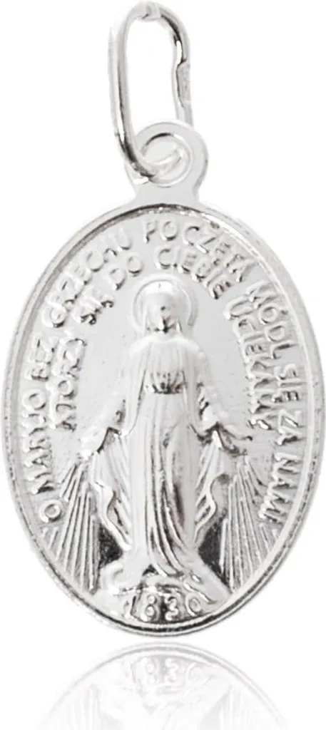 Medaglione d'argento con Madonna Immacolata, 1,1 g, .925