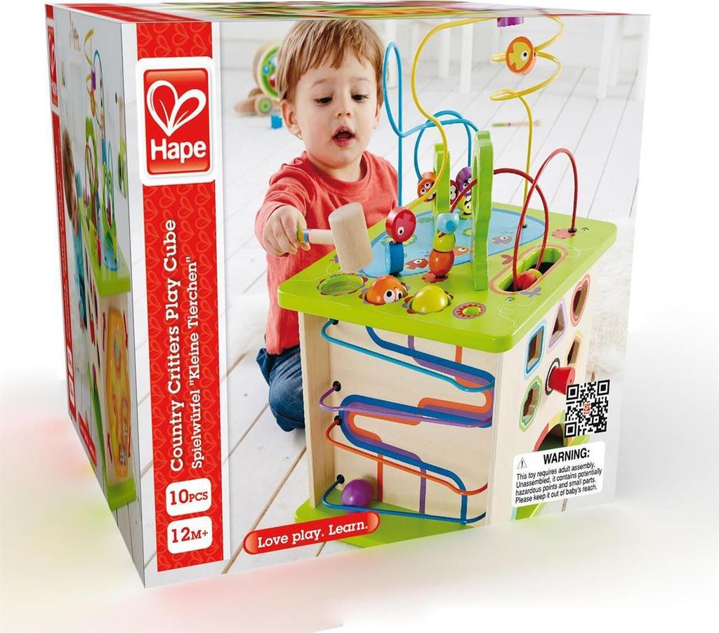 Hape Totally Amazing Motorikwürfel Kleine Tierchen, E1810 Produktbild 18