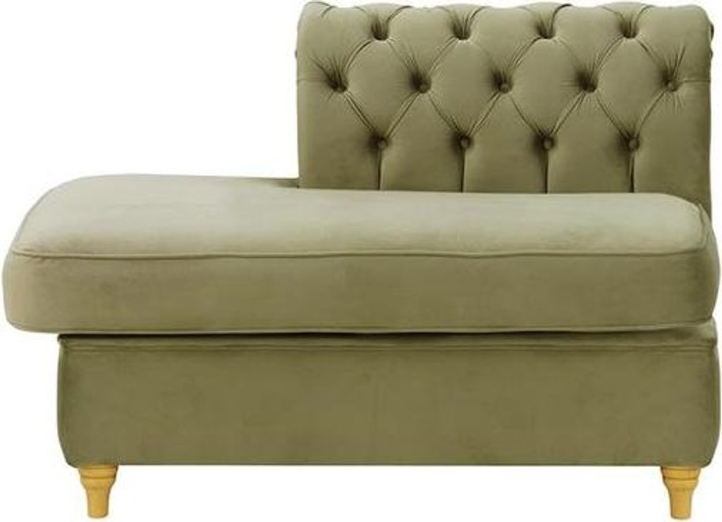 Chesterfield Modul - Abschlusselement rechteckig, links (ESL)-Velluto 3-like oak