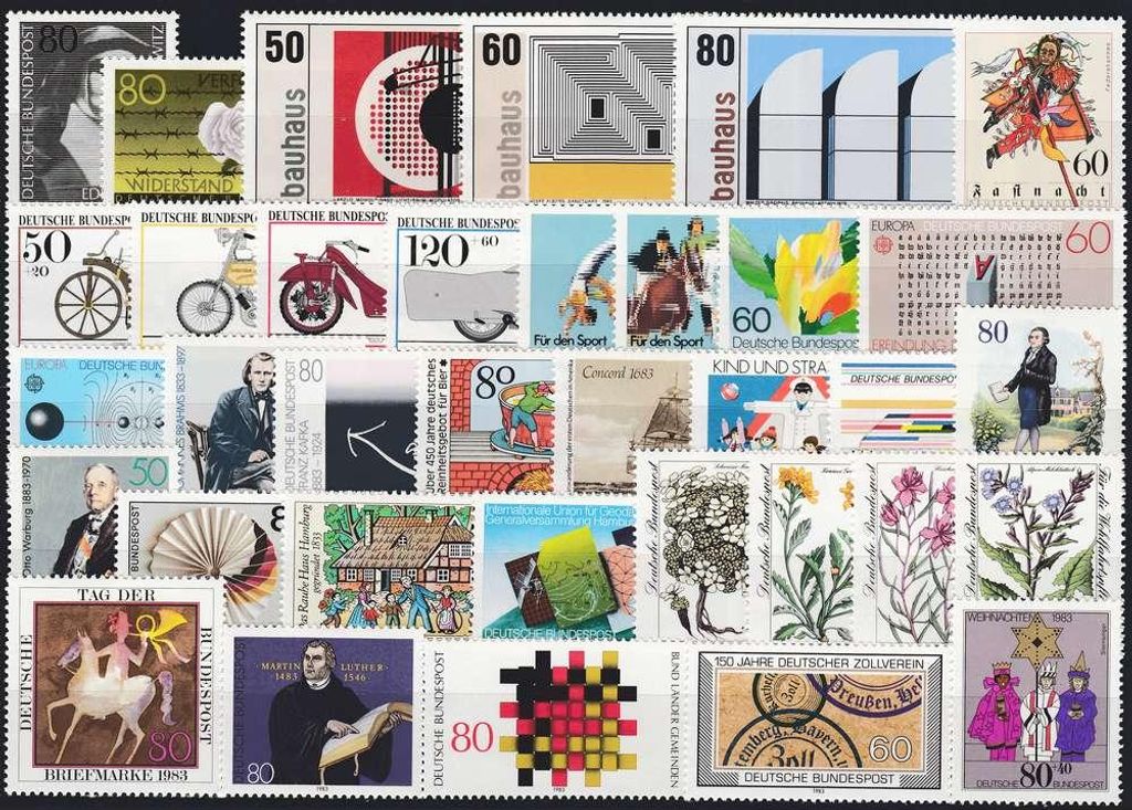 BRD Bund Jahrgang 1983 postfrisch ** komplett