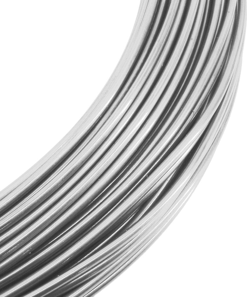 60m Aludraht Ø2mm Aluminiumdraht Schmuckdraht Basteldraht Produktbild 