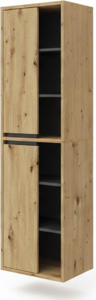 Badschrank Vicco Viola Artisan-Eiche 50 x 170 cm, Model Produktbild 