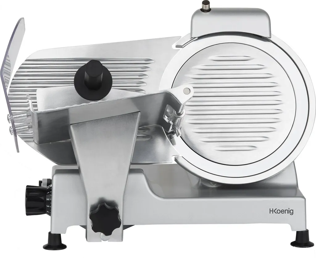 HKoenig MSX250 Trancheuse à Jambon Pro 240W avec Lame de 250mm