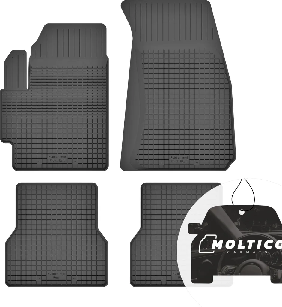 Set Tappetini Gomma Volvo V70 II 2000-2007 - Protezione Abitacolo Su Misura