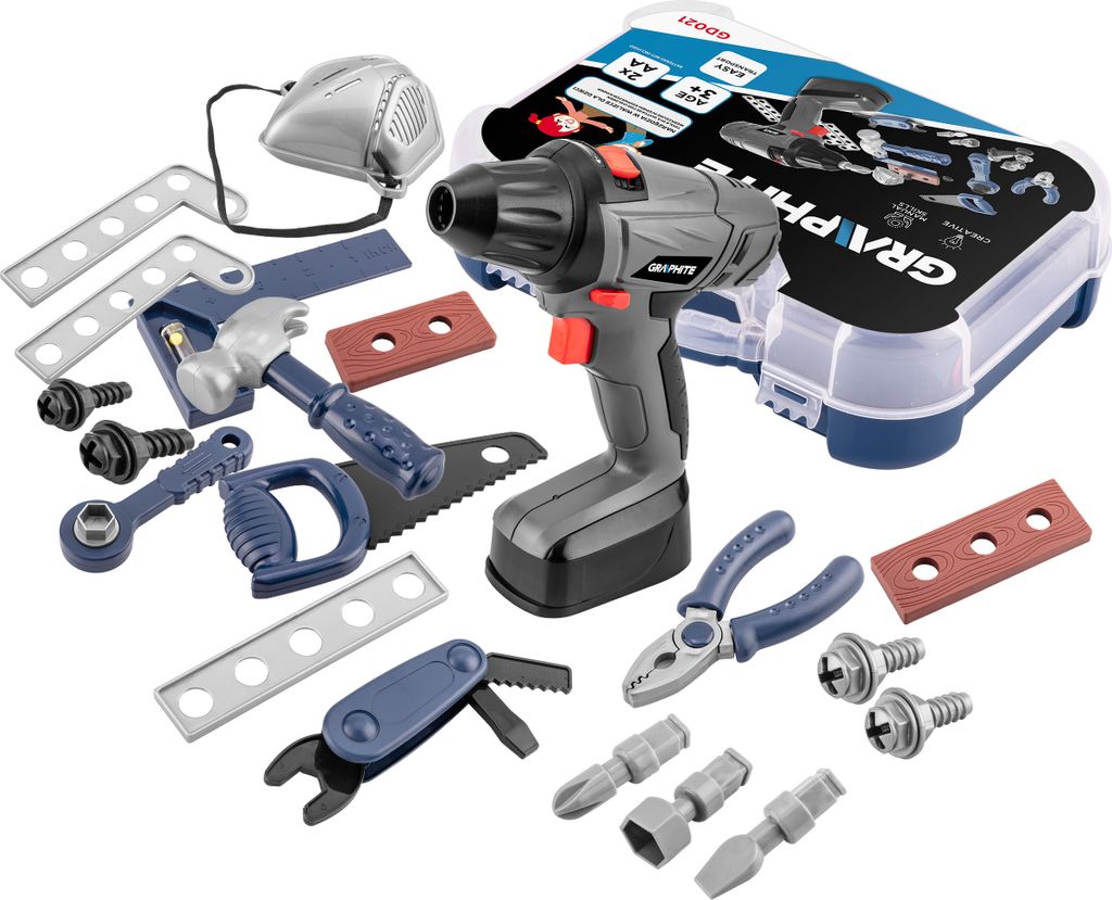 GRAPHITE Kinder-Werkzeugkoffer 25 Teile ab 3 Jahren; Produktbild 