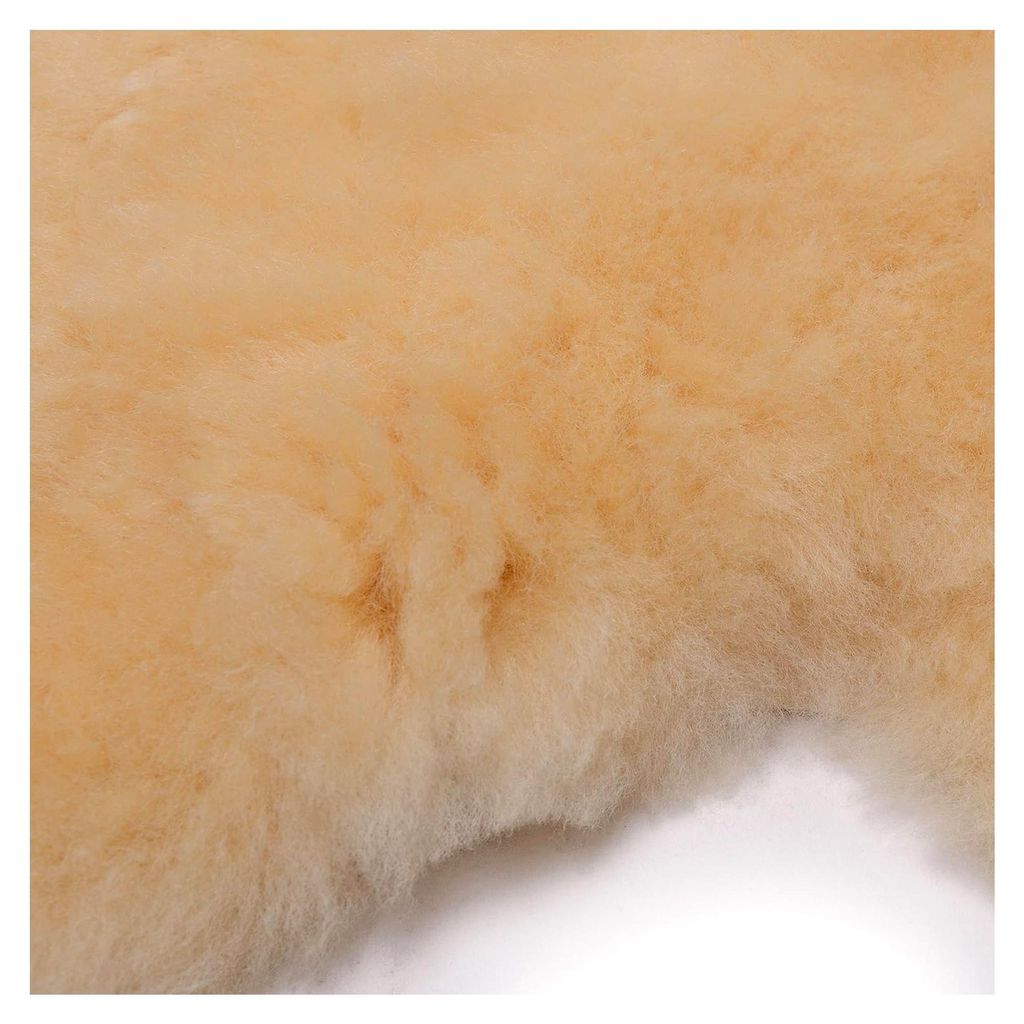 Baby-Lammfell – medizinisches Baby-Fell, geeignet für Kinderwagen, als Krabbelmatte oder Babyteppich. Längen +/- 65 cm, Farbe natur