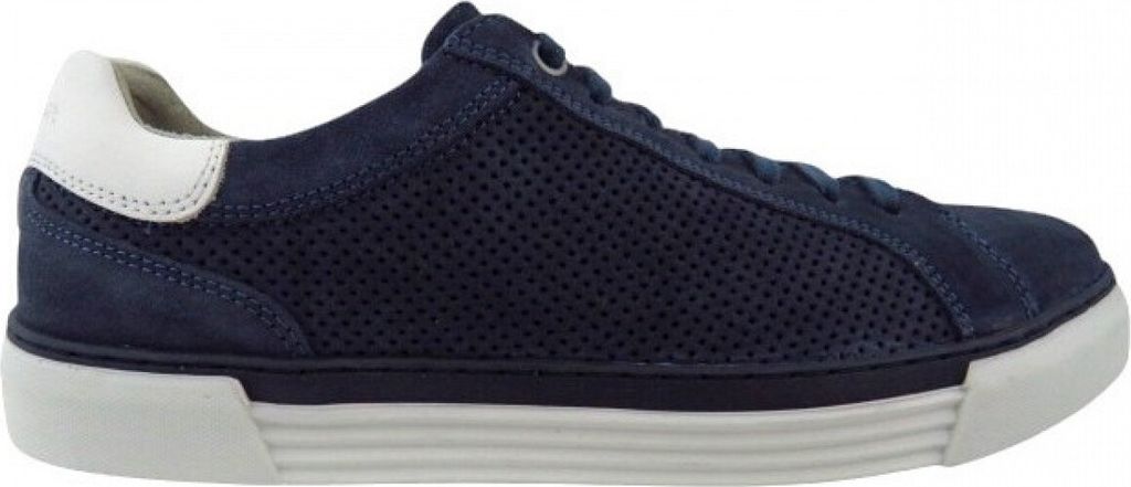 Pius Gabor Velour fjord white Herren sportlicher Schnürer in Blau, Größe 8.5