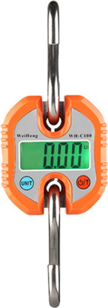 C100 150 kg tragbares digitales elektronisches Fischerei -Waage -Waage -Gleichgewicht-Orange