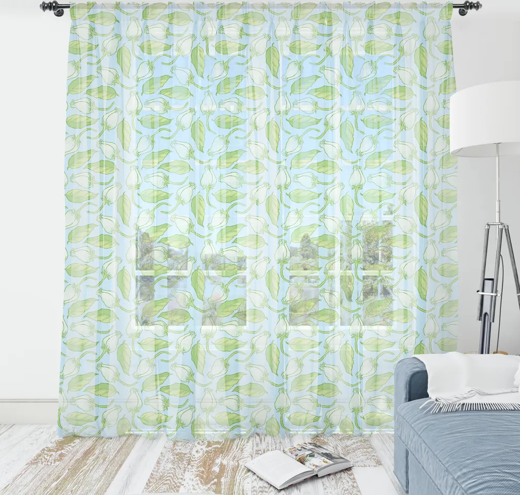 Decorazione Parete ABAKUHAUS Floreale XL - Raso Rosa e Verde Felce