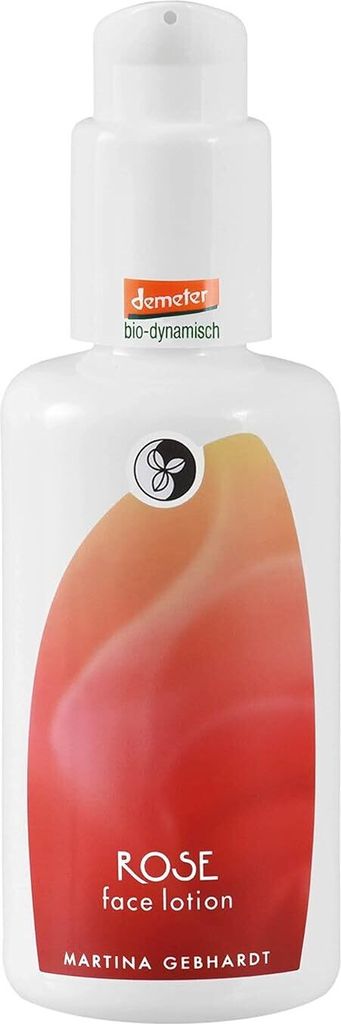 A product shot of a bottle of face lotion.
