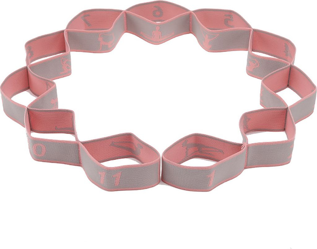 Yoga-Stretching-Gurt mit 11 Schlaufen, Physiotherapie, Pilates, Ballett, Tanz, Körper- und Beinstrecker, elastisches Band, Home-Gym-Workout, Wider...