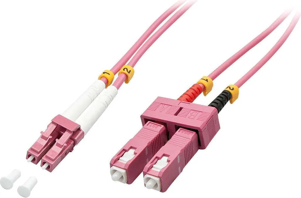 Fibra Ottica LINDY OM4 LC-SC 1m - Alta Velocità 100G Duplex Patch
