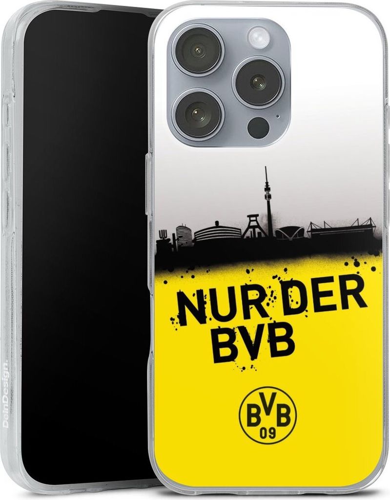 DeinDesign Handyhülle für Apple iPhone 16 Pro Silikon Hülle Case Smartphone Schutzhülle BVB Borussia Dortmund Statement