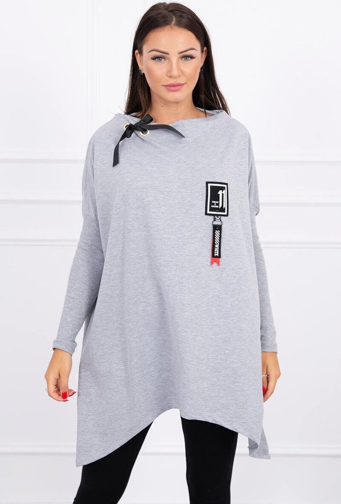 Kesi Langes Sweatshirt für Damen Ganiegau grau Universal