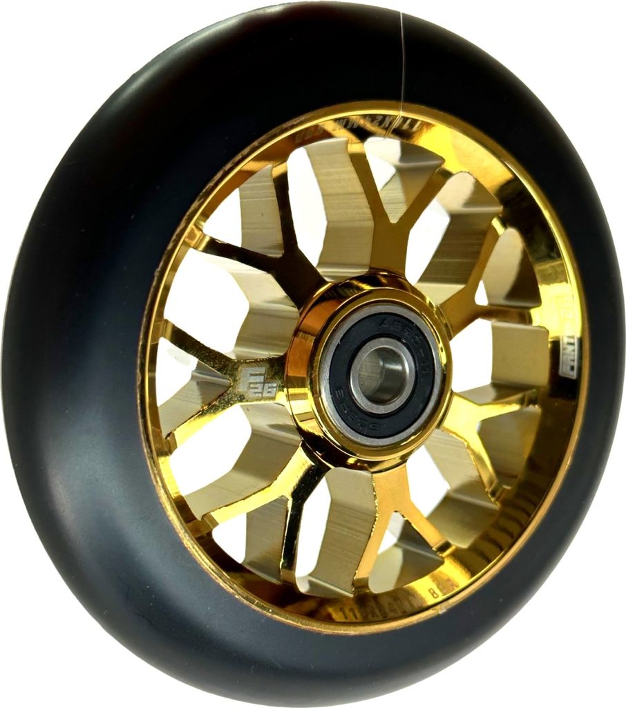 Fantic26 Spy7 Stunt-Scooter Rolle 110mm Abec11 Gold/Pu Schwarz