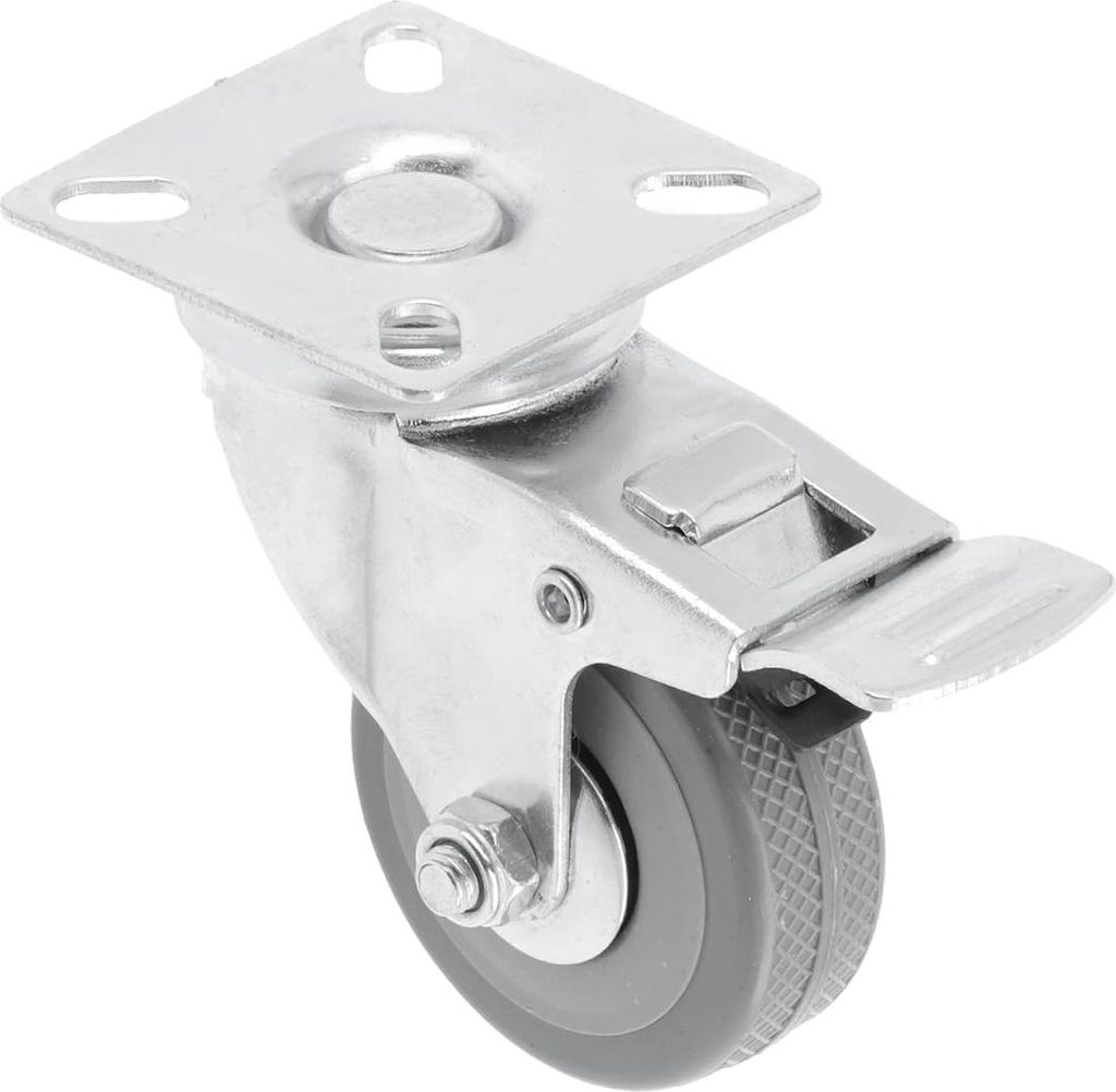 GTV Möbelrolle GREYROLL, 50 mm, grau, mit Feststeller, KM-GREYROLL-50MM-ZH